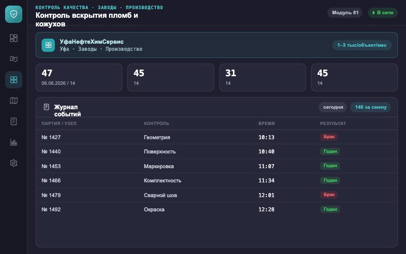 Интерфейс оператора — Система Малахит