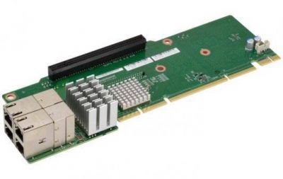 Переходная плата HPE 873732-B21 DL38X Gen10 4-port 8 NVMe Secondary Slim SAS Riser 